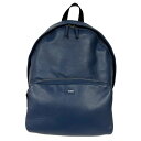 TOD'S トッズ リュックサック バックパック レザー ネイビー系 □□ USED-B(4)