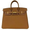 HERMES エルメス バーキン25 トゴ ゴールド ゴールド金具 D刻印 2019年頃 □□USED-SS