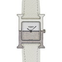 エルメス HERMES HH1.234 Hウオッチドゥブルジュー ホワイト ダイヤモンド □□USED-SA