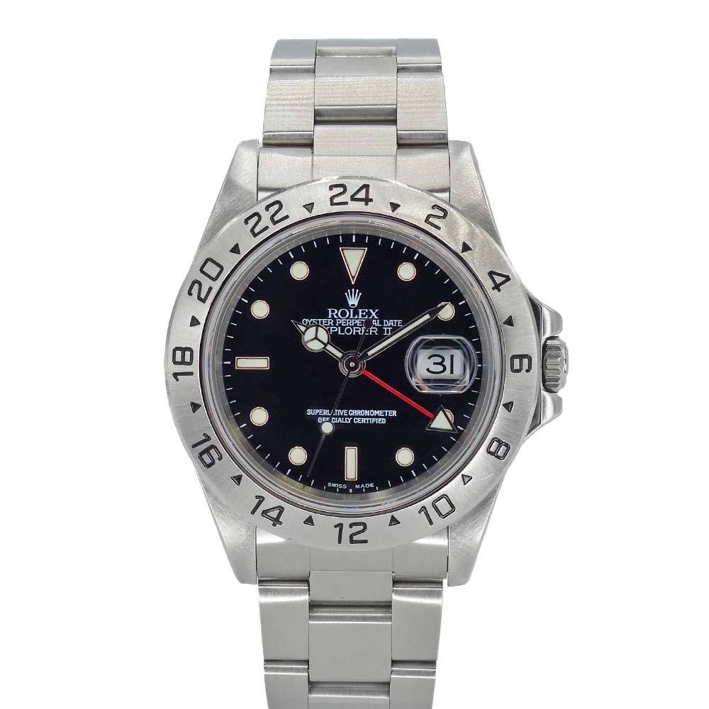 ロレックス ROLEX 16570 エクスプローラー2 ブラック □□USED-SA