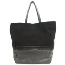 【中古】CHANEL A69864 ウール レザー トートバッグ ブラック 黒 ハンドバッグ ショルダーバッグ バッグ シャネル レディース □□ USED-A...