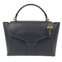COACH 88348 2WAYバッグ ショルダーバッグ ハンドバッグ ネイビー系 ゴールド金具 ジ コーチ ブランド レディース □□USED-B