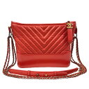 CHANEL ガブリエル ドゥ シャネル ラージ ホーボー ハンドバッグ レッド系 チェーンショルダー トートバッグ 手提げ バッグ シャネル レディース □□...