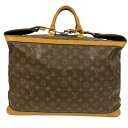 【中古】LOUIS VUITTON M41137 クルーザーバッグ50 モノグラム ブラウン ヌメ革 旅行 ブランド ルイヴィトン メンズ レディース □□US...