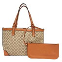 GUCCI グッチ 269878 トートバッグ ディアマンテ ベージュ ポーチあり □□USED-B