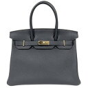 HERMES エルメス バーキン30 トゴ 推定 ブルーニュイ シルバー金具 Y刻印 2020年頃 □□USED-SS