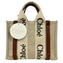 Chloe クロエ CHC22AS39712690U WOODY スモール トートバッグ ハンドバッグ □□USED-SA