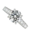 CARTIER カルティエ 1895 ソリテール リング ダイヤモンド 1.77ct プラチナ Pt950 #50 アクセサリー□□ USED-SA
