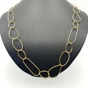 GINZA TANAKA ギンザ タナカ K18 ネックレス オーバルチェーン ネックレス ゴールド レディース □USED-A