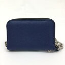 BURBERRY【バーバリー】TOBY　チェーン付き　コインパース　小銭入れ　レザー　ブルー【中古品/USED-AB】質屋　かんてい局那覇店　n1200091027300807