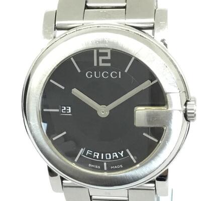 GUCCI【グッチ】Gラウンドデイデイト　YA101306　クォーツ　メンズ腕時計【中古品/USED ...