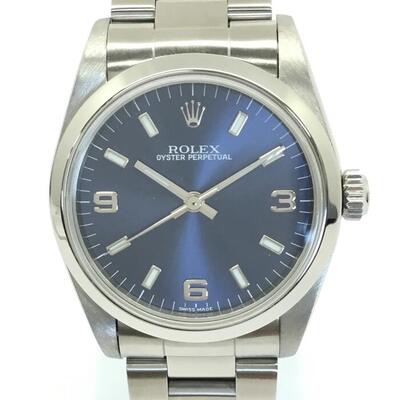 ROLEX【ロレックス】オイスターパーペチュアル　77080　A番　ボーイズ　腕時計　自動巻き　ブル ...