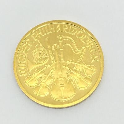 【K24】ウィーンハーモニー金貨　金　1/10　OZ　2003　オーストラリア【中古品/USED-AB】質屋　かんてい局那覇　n3103365927300066のサムネイル