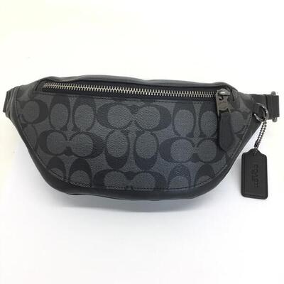 COACH【コーチ】ボディバッグ　G84711　メンズ　シグネチャー　ブラック　グレー【中古品/USED-A】質屋　かんてい局那覇店　n3100658927300008のサムネイル