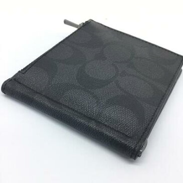 COACH【コーチ】二つ折りマネークリップ 財布 C8273 シグネチャー メンズ【中古品/USED-A】質屋 かんてい局那覇店 n3101902927300041