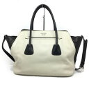 PRADA【プラダ】2WAY トートバッグ ショルダーバッグ BN2611 レザー ブラック×ホワイト【中古品/USED-AB】質屋 かんてい局名護店 ng31...
