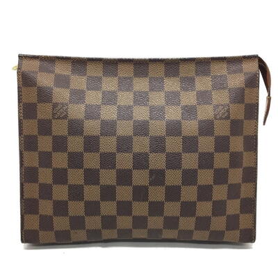 LOUIS　VUITTON【ルイヴィトン】ポシェット　トワレット　N47543　ダミエエべヌ　セカンドバッグ　ポーチ　100周年記念モデル【中古品/USED-AB】質屋　かんてい局那覇店　n3101331927300021