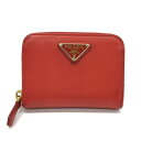 PRADA【プラダ】コインケース　カードケース　1MM268　ヴィッテロムムーヴレザー　レッド【中古品/USED-B】質屋　かんてい局那覇店　n3101901927300036