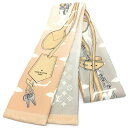 LOUIS VUITTON【ルイヴィトン】バンドー モノグラム プール M76678 スカーフ シルク100% ピンクベージュ・ライトグレー系【中古品/USED...