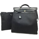 HERMES【エルメス】エールバッグMM 2WAY ハンドバッグ ショルダーバッグ 替えバッグ付き ブラック 男女兼用【中古品/USED-B】質屋 かんてい局那...