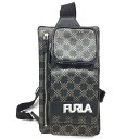 FURLA【フルラ】エリオス スリングバッグ レザー ブラック ブラウン メンズ ボディバッグ【中古品/USED-AB】質屋 かんてい局那覇店 n3100467...