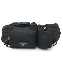 PRADA【プラダ】ウエストポーチ ボディバッグ VA0056 ナイロン ブラック メンズ【中古品/USED-B】質屋 かんてい局那覇店 n3100657927300004 ※店頭同時販売の為売り切れの場合が御座います(4)