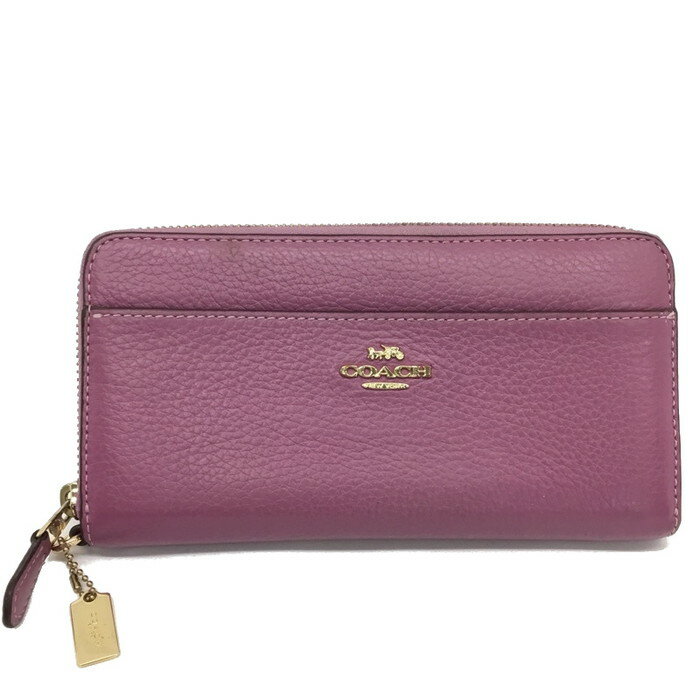 【中古】COACHラウンドファスナ...