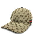 GUCCI【グッチ】シェリーライン キャップ 帽子 GGキャンバス 200035・601491(M)58cm 男女兼用【中古品/USED-AB】質屋 かんてい局...