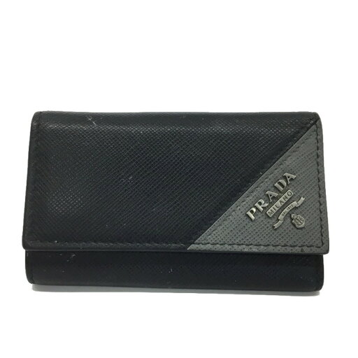 PRADA【プラダ】6連キーケース 2PG222 サフィアーノ レザー ブラック メンズ【中古品/USED-B】質屋 かんてい局那覇店 n3102354927300011 PRADA【プラダ】6連キーケース 2PG222 サフィアーノ レザー ブラック メンズ【中古品/USED-B】質屋 かんてい局那覇店 n3102354927300011