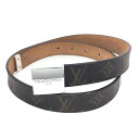 LOUIS VUITTON【ルイヴィトン】サンチュールキャレ モノグラム ベルト 約78〜90cm ファッション小物【中古品/USED-B】質屋 かんてい局那覇...
