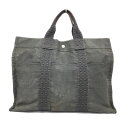 HERMES【エルメス】エールラインMM トートバッグ ハンドバッグ キャンバス グレー系 男女兼用【中古品/USED-BC】質屋 かんてい局那覇店 n3100...