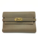 HERMES【エルメス】ケリーウォレット ミディアム エトォープ コンパクト 三つ折り財布【中古品/USED-AB】質屋かんてい局那覇店 n3101899927...