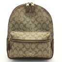 COACH【コーチ】バックパック/リュック F32200 シグネチャー レザー ブラウン系 レディース【中古品/USED-AB】質屋 かんてい局那覇店 n3100771927300063