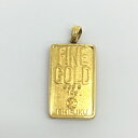 【K24】/K18 ペンダントトップ ISHIFUKUインゴットバー 総重量約10.8g 24金 枠18金 ゴールド【中古品/USED-B】質屋 かんてい局那覇...