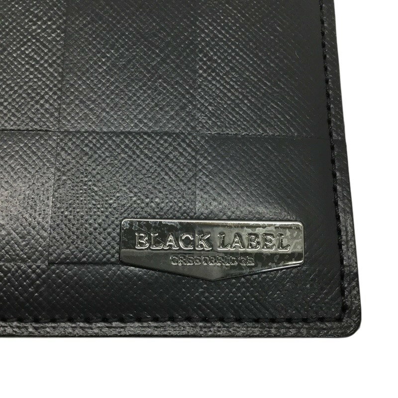 かんてい局沖縄　楽天市場店のBLACK　LABEL【ブラックレーベル】二つ折り財布　レザー　ブラック　メンズ【中古品/USED-AB】質屋　かんてい局那覇店　n3101896939900001｜アングル3