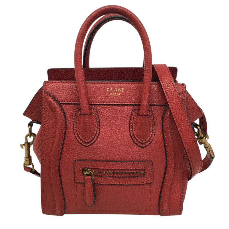【クリスマスSALE　2025】CELINE セリーヌ ラゲージ　ナノ　ショッパー　168243　2WAY　ハンドバッグ　..