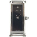 GUCCI　グッチ　YA015555/1500L　バングルウォッチ　クォーツ　ブラック　生活防水　S ...