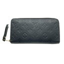 LOUIS VUITTON　ルイヴィトン　M61864　ジッピーウォレット　ラウンドファスナー長財布　アンプラント レザー　ブラック×ゴールド金具 【 USED-B 】 k3101558927400194　送料無料　かんてい局コザ山内店