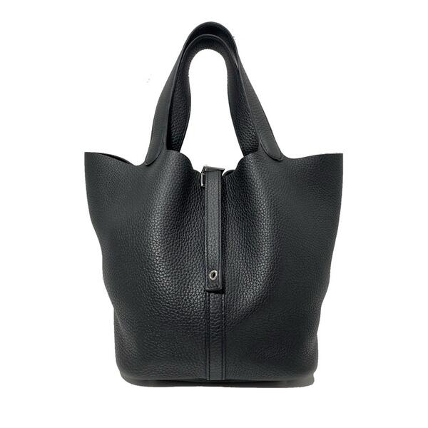 【 2024年　決算セール　3月16日～】HERMES　エルメス　ピコタンロック　22　MM　Z刻印（2021年製造） トリヨンレザー ノワール　ブラック シルバー金具　ハンドバッグ　カデナ付き　USED-AB　k3100316927900002　送料無料　かんてい局コザ山内店のサムネイル