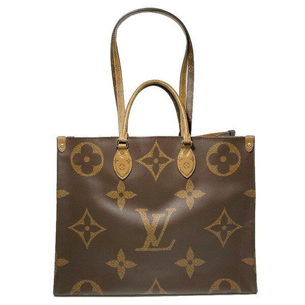 ルイヴィトン オンザゴー バッグ レディース LOUIS VUITTON　ルイヴィトン　M45320　オンザゴーGM　トートバッグ　2WAYバッグ　モノグラム ジャイアント　モノグラム リバース　ブラウン系 【 USED-B 】 k3100540927400096　送料無料　かんてい局コザ山内店