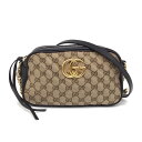 GUCCI 447632 GGマーモントショルダーバッグ GGキャンバスレザー【USED-AB】質かんてい局コザ山内店 k3100430927400103