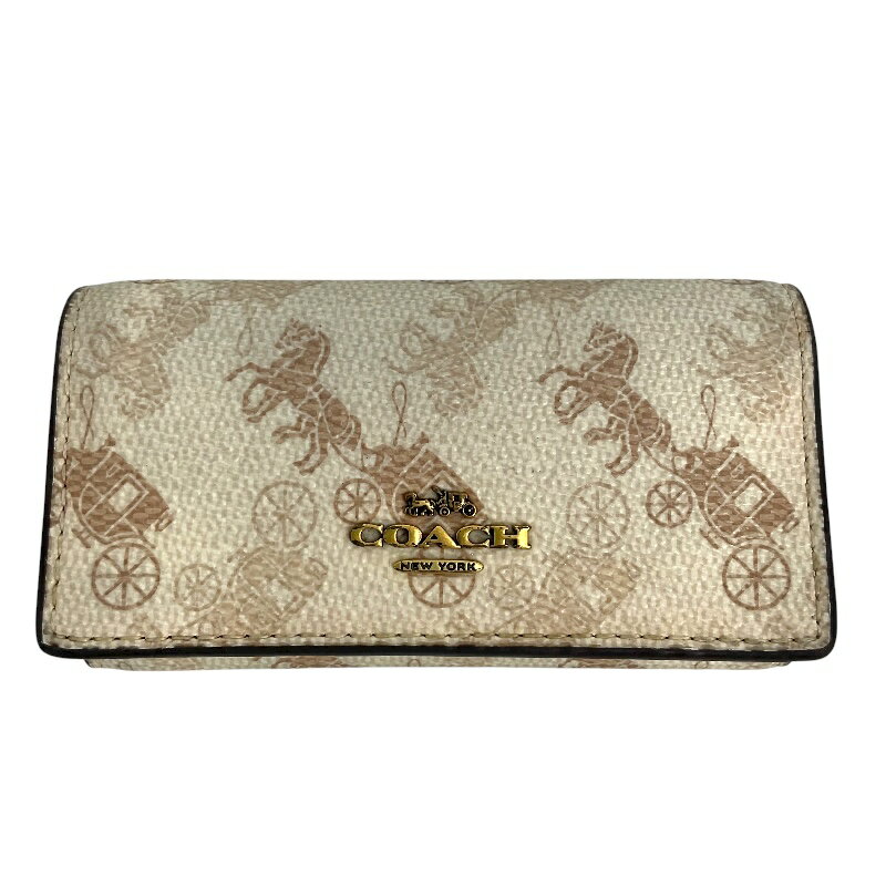 COACH コーチ C4472 キーリング付5連キーケース シグネチャー【USED-B】 かんてい局コザ山内店 K3102355927400022