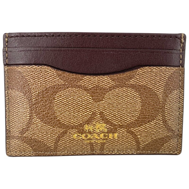 COACH　コーチ　F63279　シグネチャーカードケース　【USED-B】　かんてい局コザ山内店　k3102468927400019