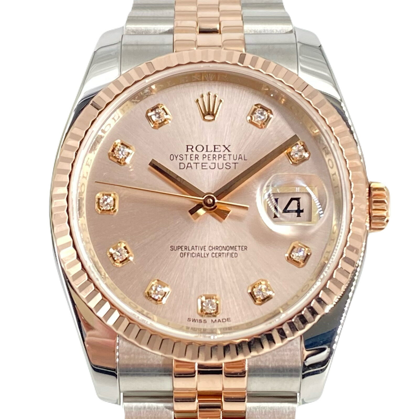 ROLEX　ロレックス　116231G　デイトジャスト36　ピンク文字...(2)