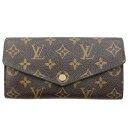 LOUIS VUITTON【ルイヴィトン】 M60531 モノグラム ポルトフォイユ サラ モノグラム・キャンバス×ブラウン【中古】【g31018979279...