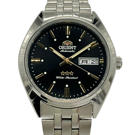 『夏セール2025』ORIENT オリエント RA-AB0E06B スリースターデイデイト 自動巻 ブラック系 日常生活防水 ステンレススティール【中古】【g3100020927900008】 『夏セール2025』ORIENT オリエント RA-AB0E06B スリースターデイデイト 自動巻 ブラック系 日常生活防水 ステンレススティール【中古】【g3100020927900008】