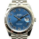 『夏セール2025』ROLEX ロレックス 126334 デイトジャスト41 自動巻 アズーロ ブルーダイヤル ローマン 100M防水 SS×WG【中古/US...