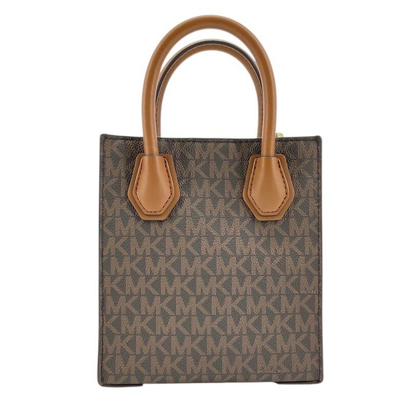 MICHAEL KORS　マイケルコース　35T1GM9C0I　ショッパークロスボディバッグ　PVCレザー　ブラウン　レディース【中古品/USED-A】【g3100942927900022】かんてい局宜野湾愛知店