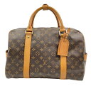 LOUIS VUITTON ルイヴィトン M40074 キャリーオール モノグラム・キャンバス ブラウン×ベージュ×ゴールド金具【中古】【g3100992927...