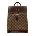 LOUIS VUITTON ルイヴィトン N51132 ソーホー ダミエ リュックサック ダミエキャンバス×ゴールド金具【中古品/USED-B】かんてい局宜野湾...